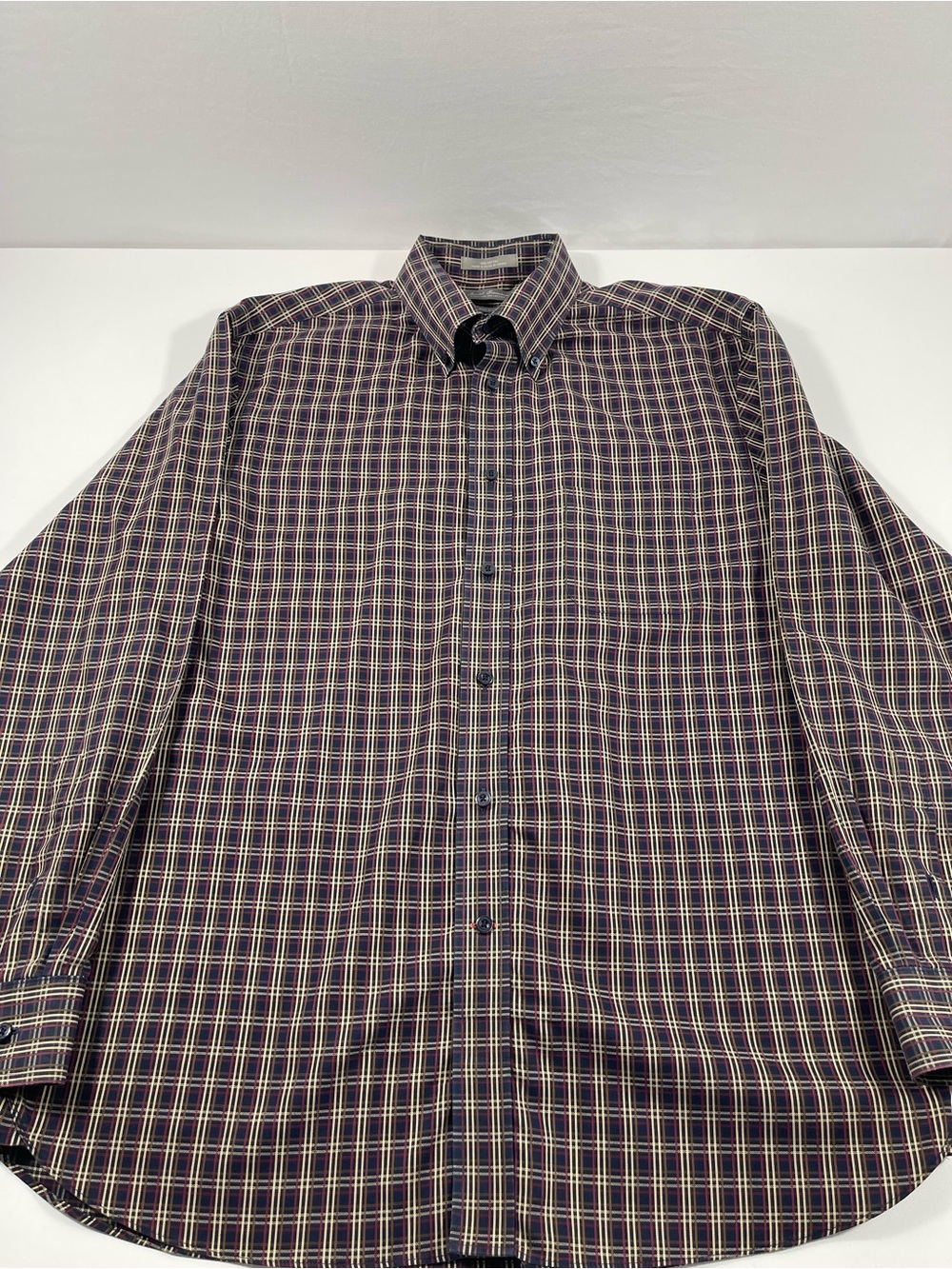 Daniel Cremieux Signature Shirt Men’s L Plaid Button Down Long Sleeve SKU#0216
